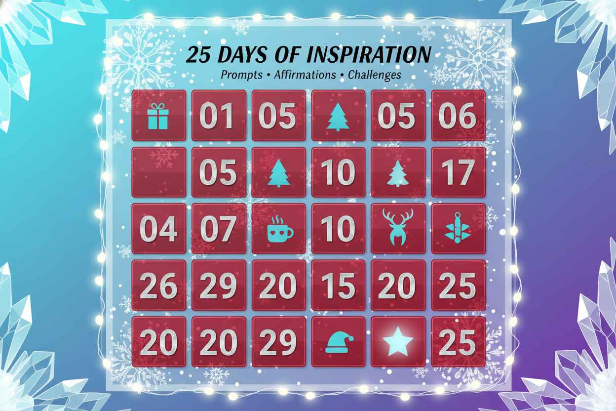 25 Days Digital Advent Calendar - Daily Prompts & Affirmations